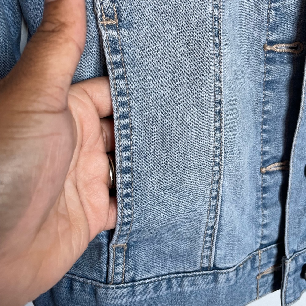 Vans Kids Button Down Jean Jacket - Size M - Picture 7 of 12